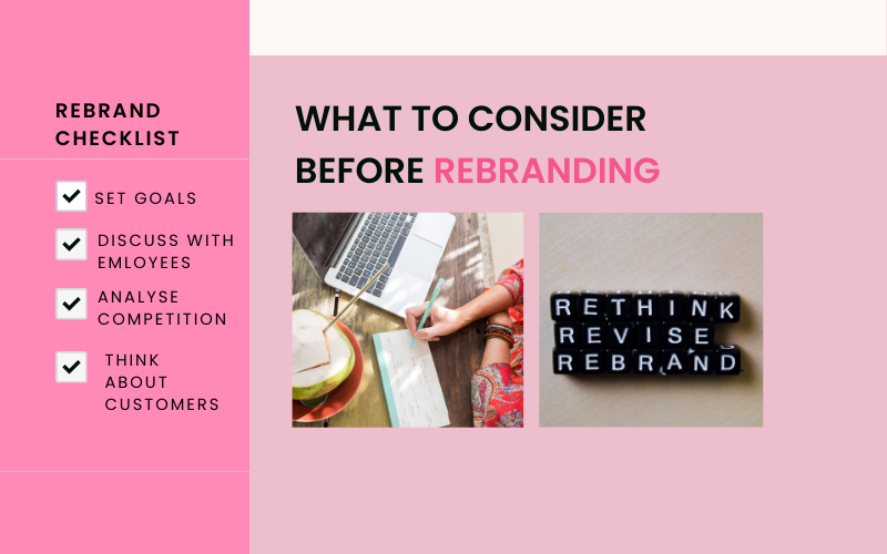 What to consider before rebranding. Tips to help you know for sure when to rebrand